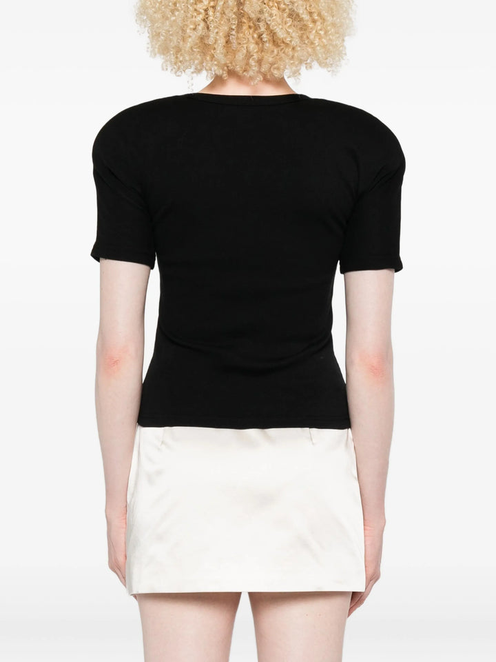 Le T-Shirt Gros Grain Manches Courtes