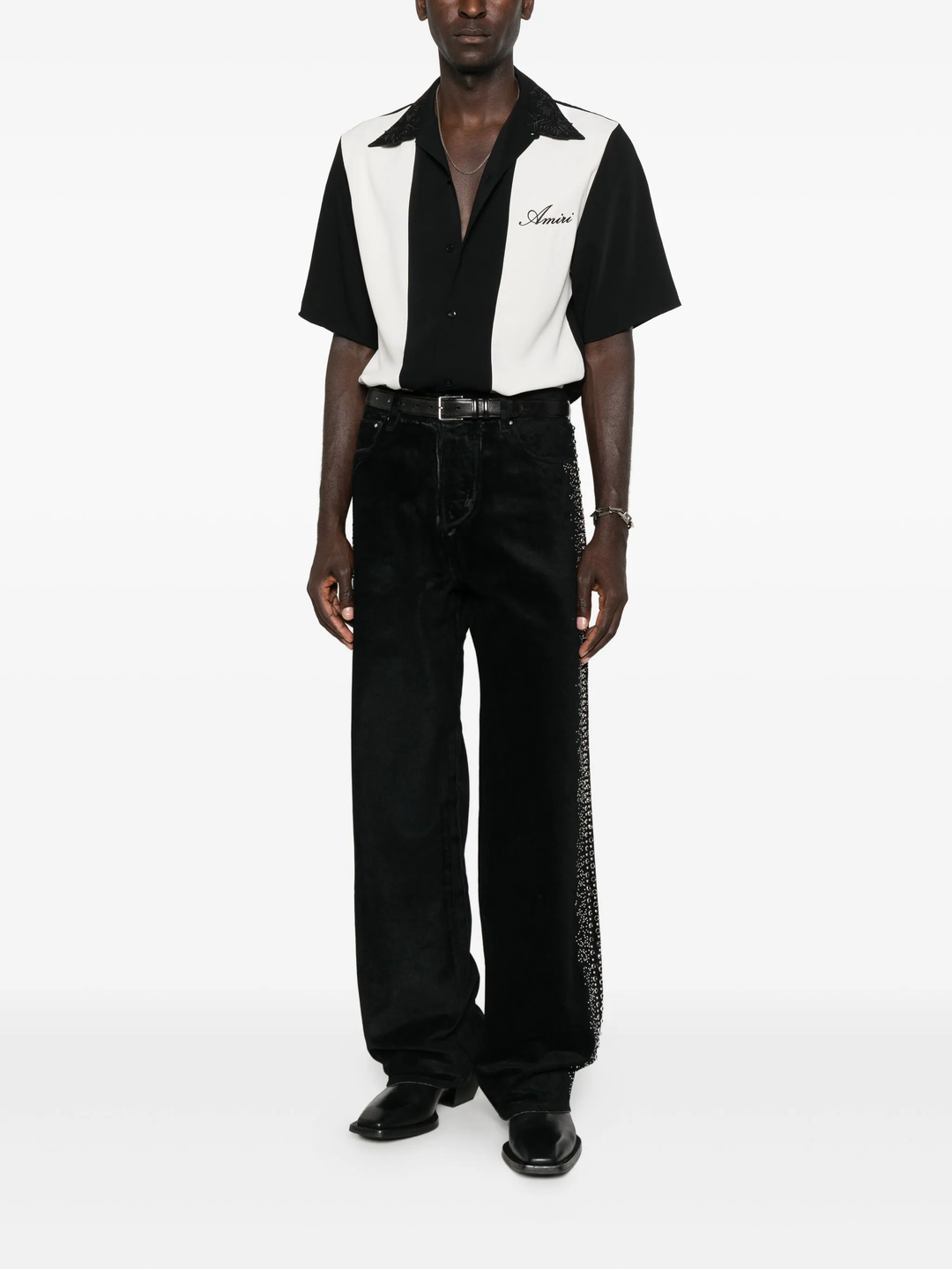 Floral Collar Camp Shirt