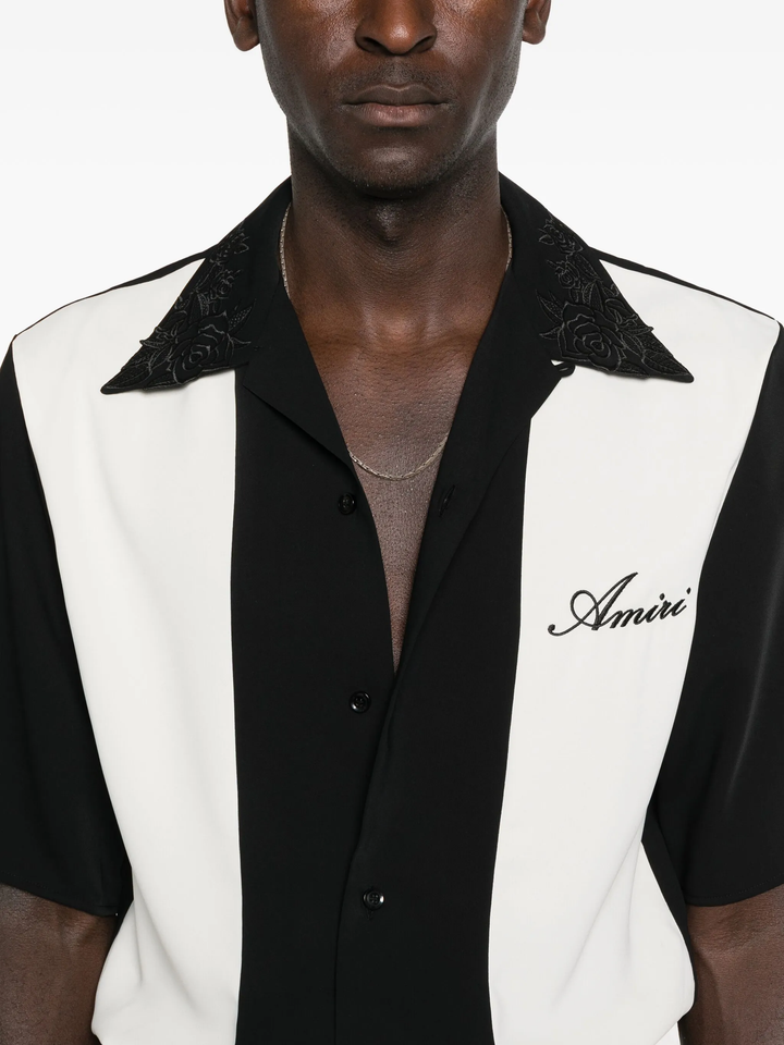Floral Collar Camp Shirt