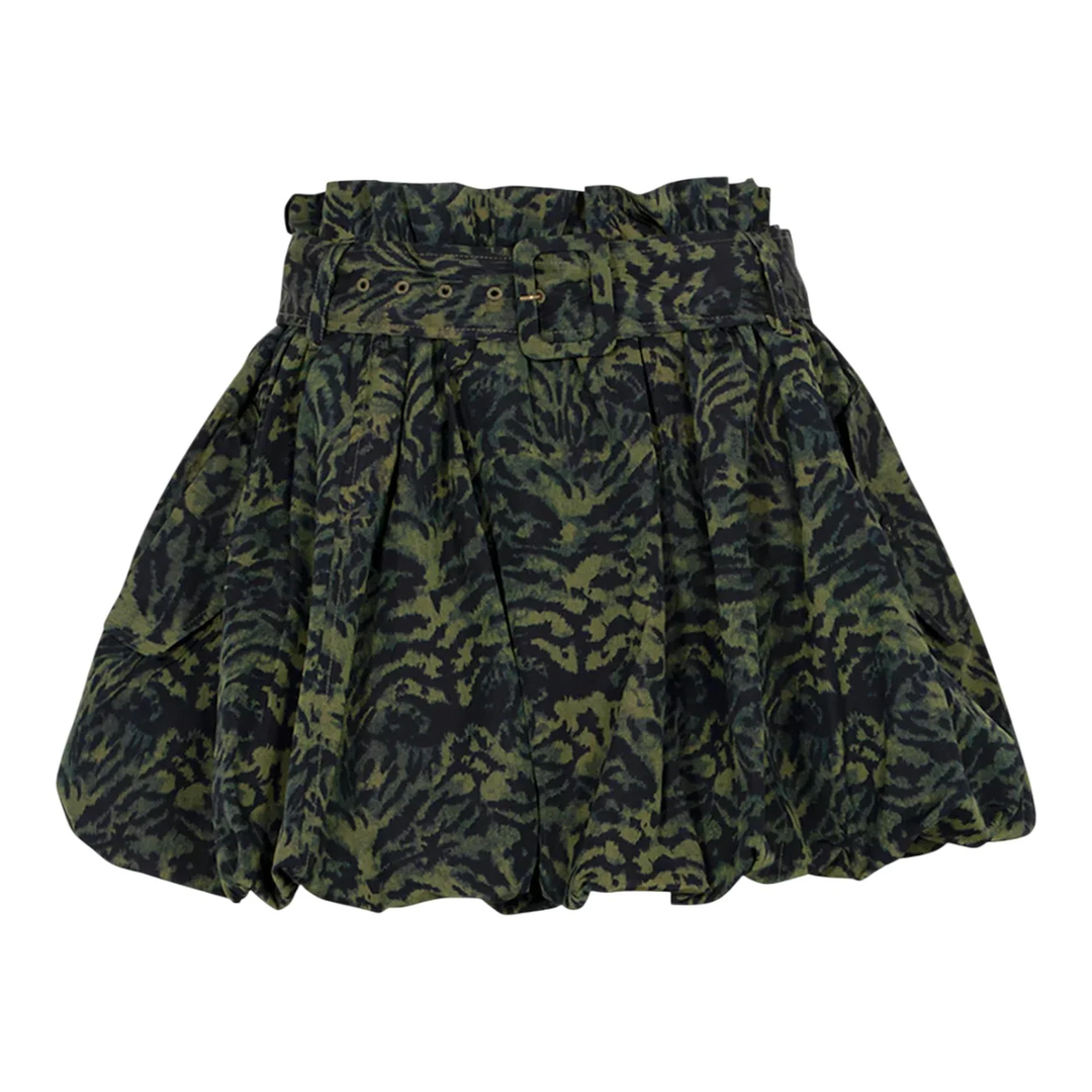 Penina Silk Bubble Hem Skirt