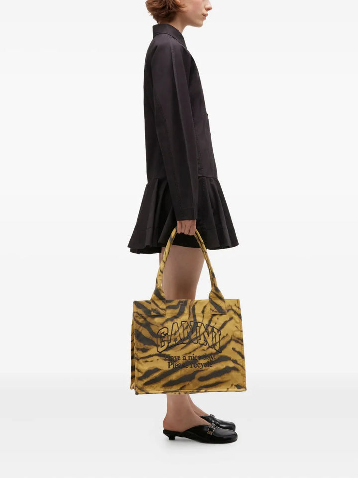 Zebra Print Large Easy Shopper