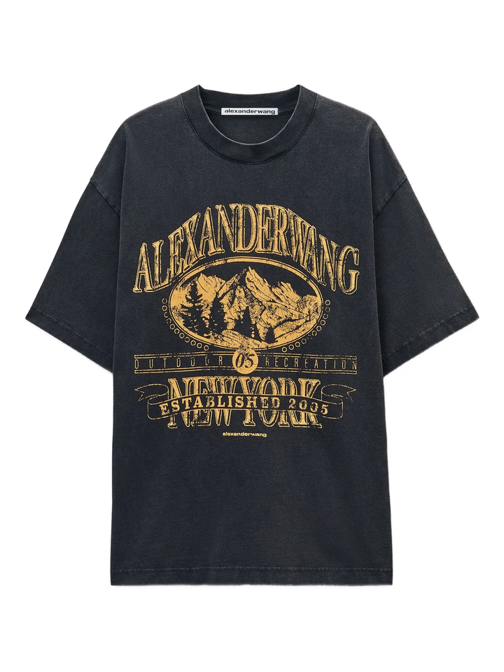Sunfade-Effect Wash Jersey Tee