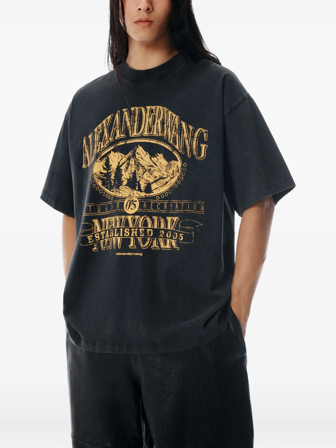 Sunfade-Effect Wash Jersey Tee