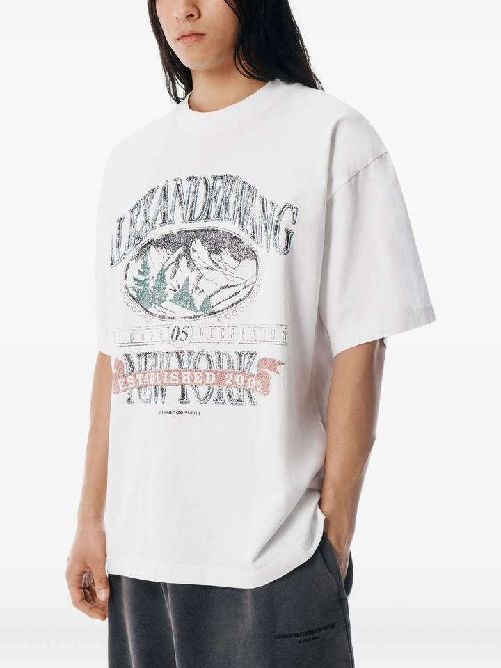 Sunfade-Effect Wash Jersey Tee