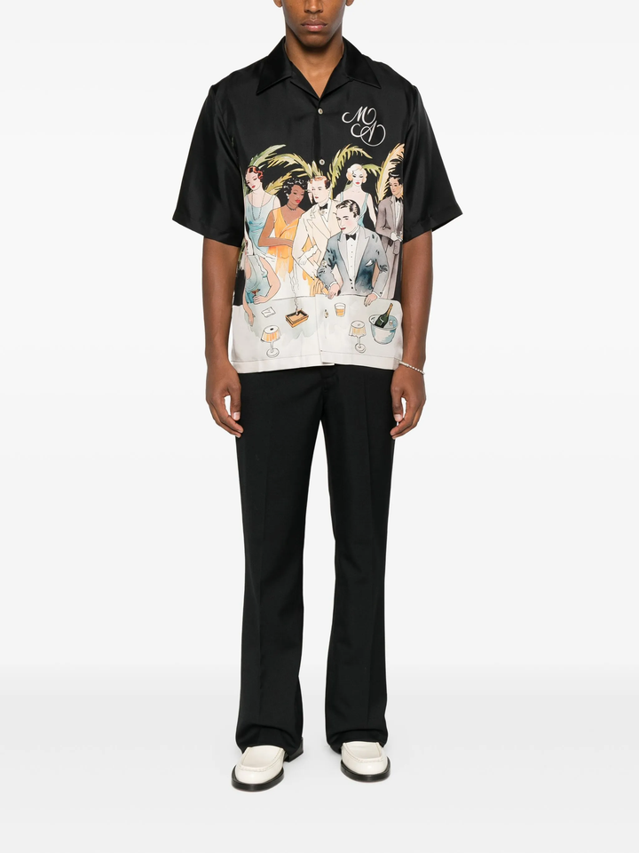 Bar Scene Bowling Shirt