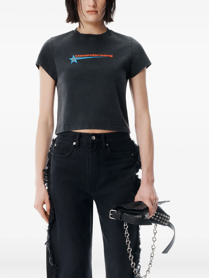 Crystal Hotfix Star Jersey Tee