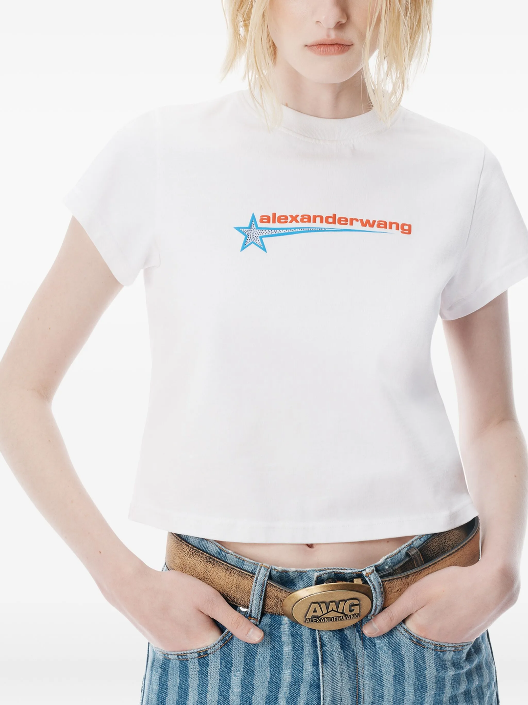 Crystal Hotfix Star Jersey Tee