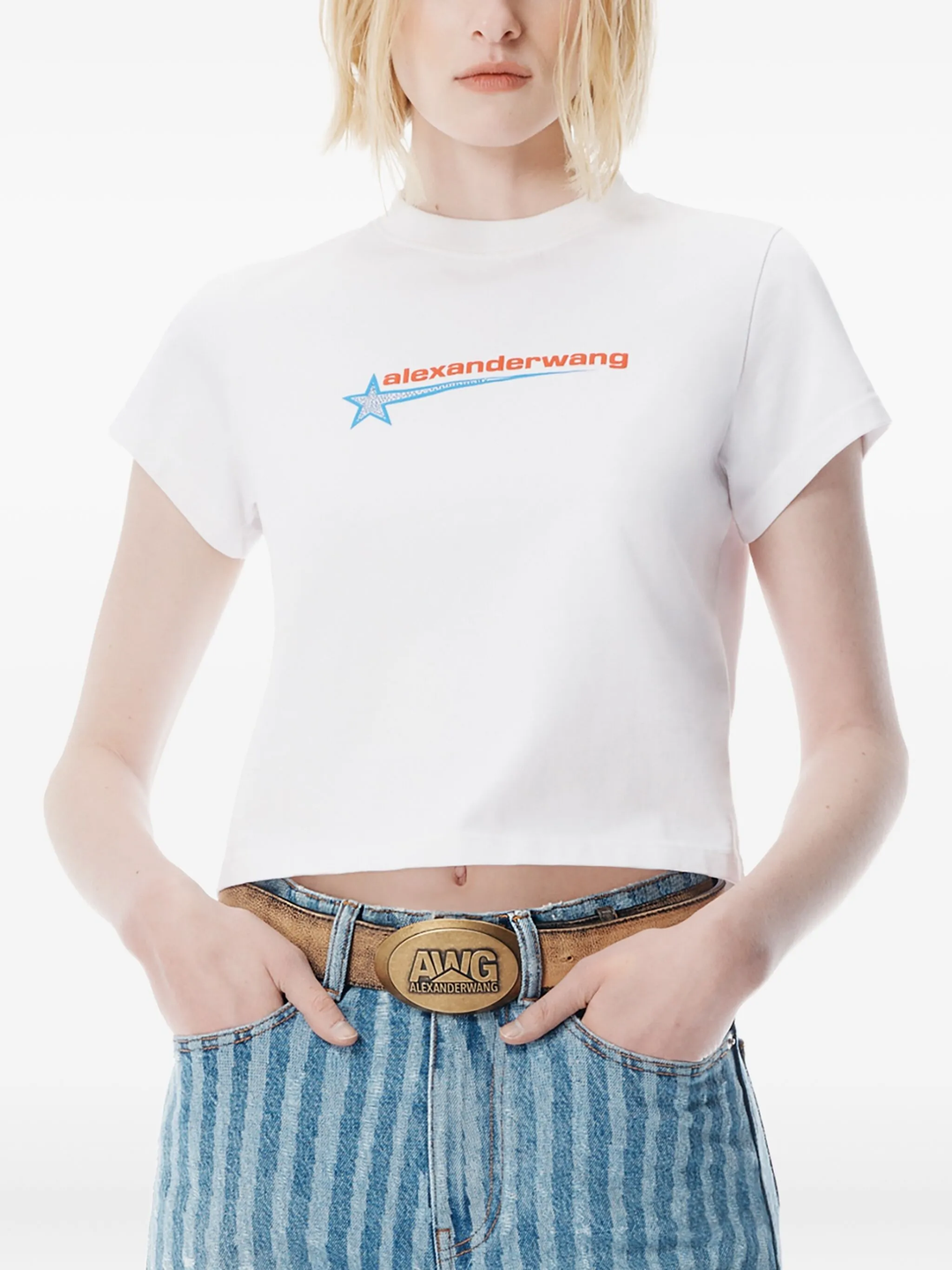 Crystal Hotfix Star Jersey Tee