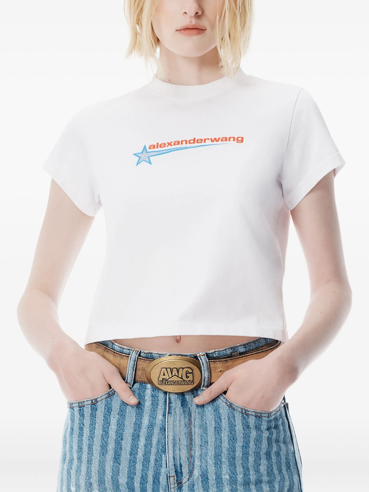 Crystal Hotfix Star Jersey Tee