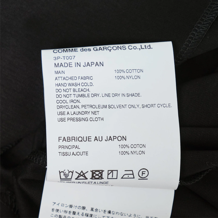Cotton Ponte x Nylon Tulle T-Shirt