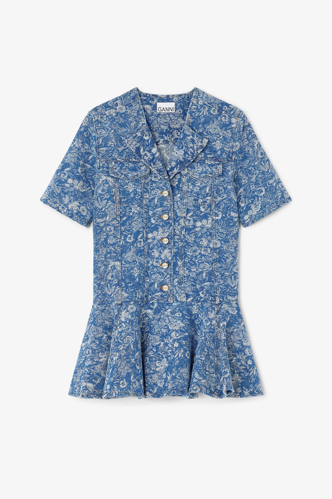 Tapestry Denim Mini Dress