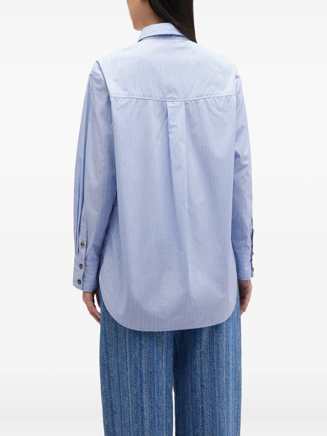 Stripe Cotton Oversized Shirt