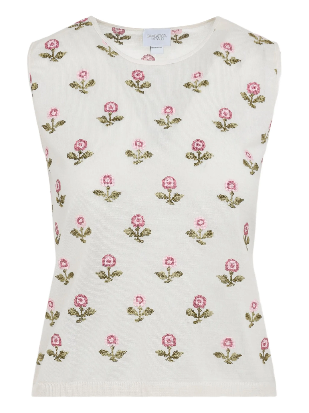 Floral Embroidered Knit Top