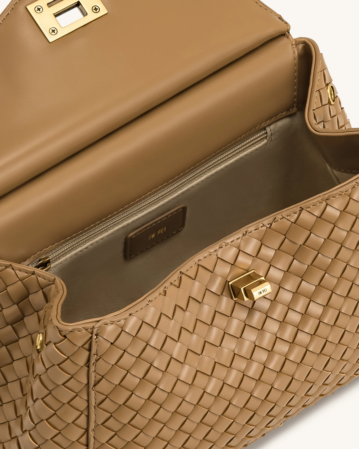 Lucia Classic Top Handle Woven Bag