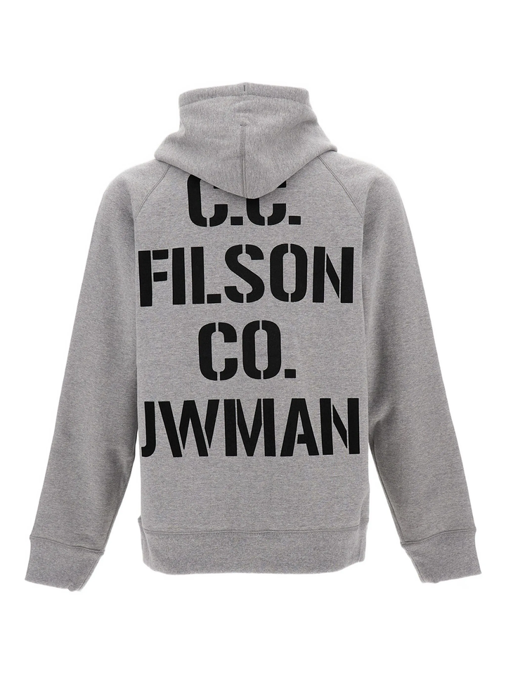 Cotton Raised Back Piled x Leather Patch Sweater