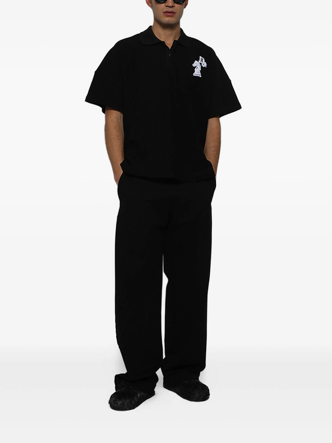 Pique Boxy Polo Shirt