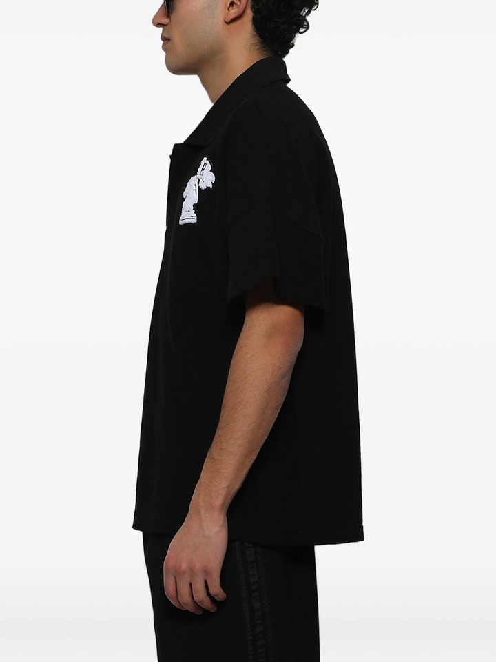 Pique Boxy Polo Shirt