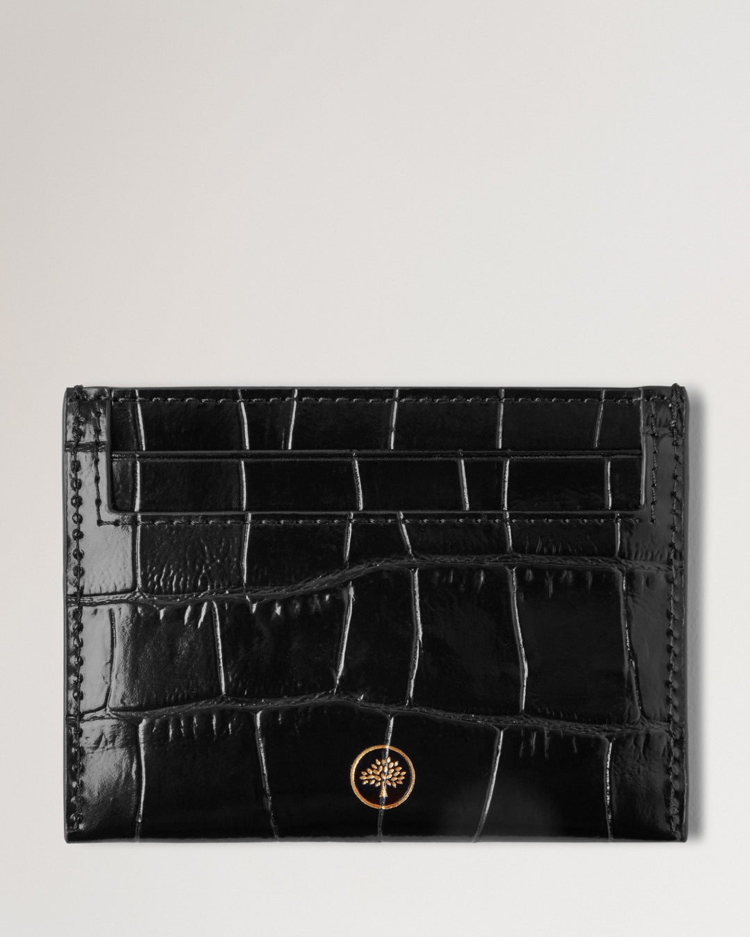 Credit Card Slip Shiny Small Croc