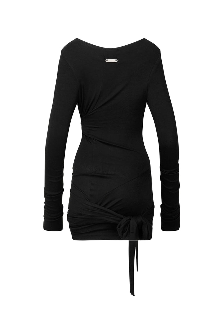 Twine Mini Dress Black