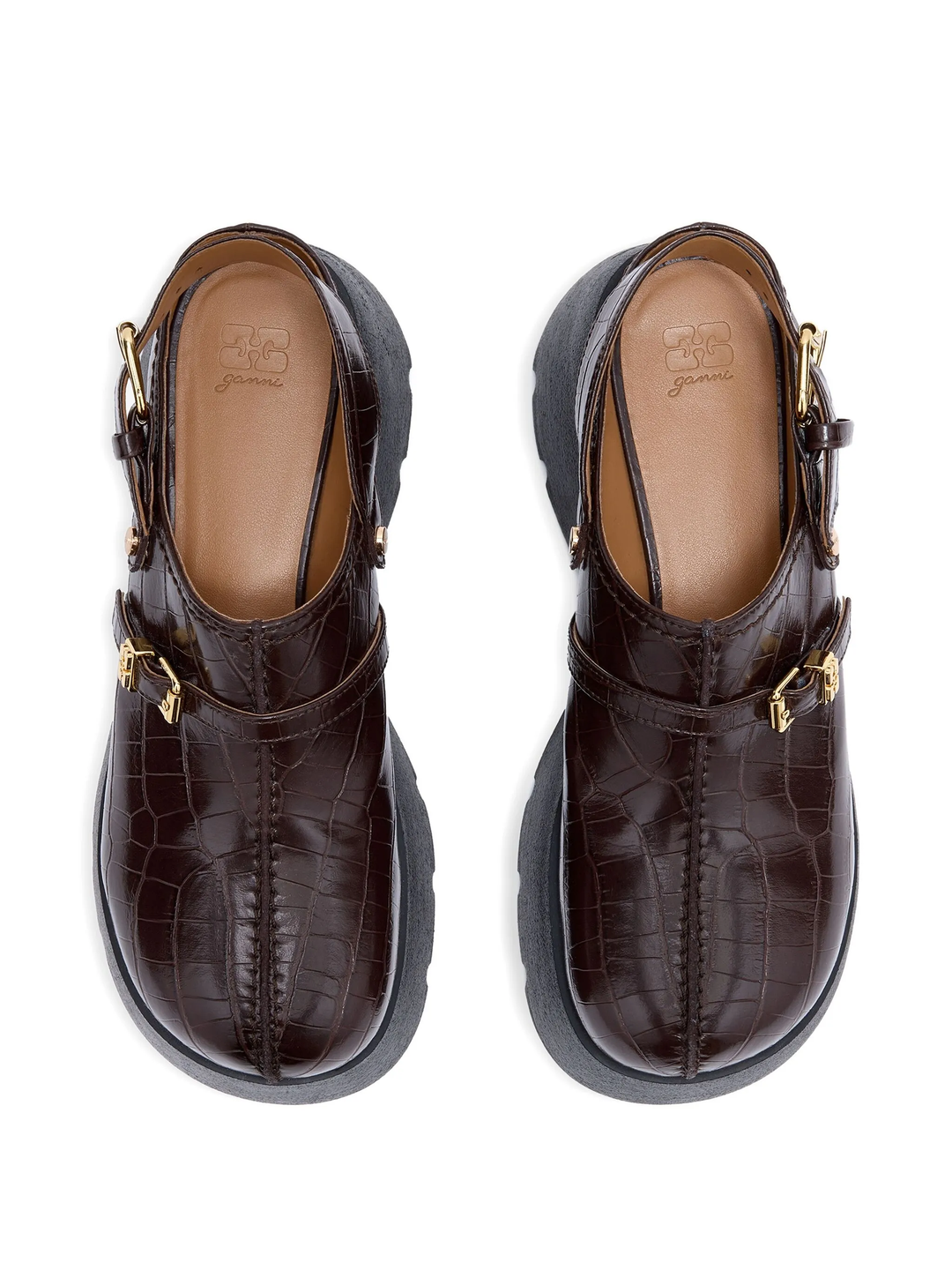 Croco Platform Clogs