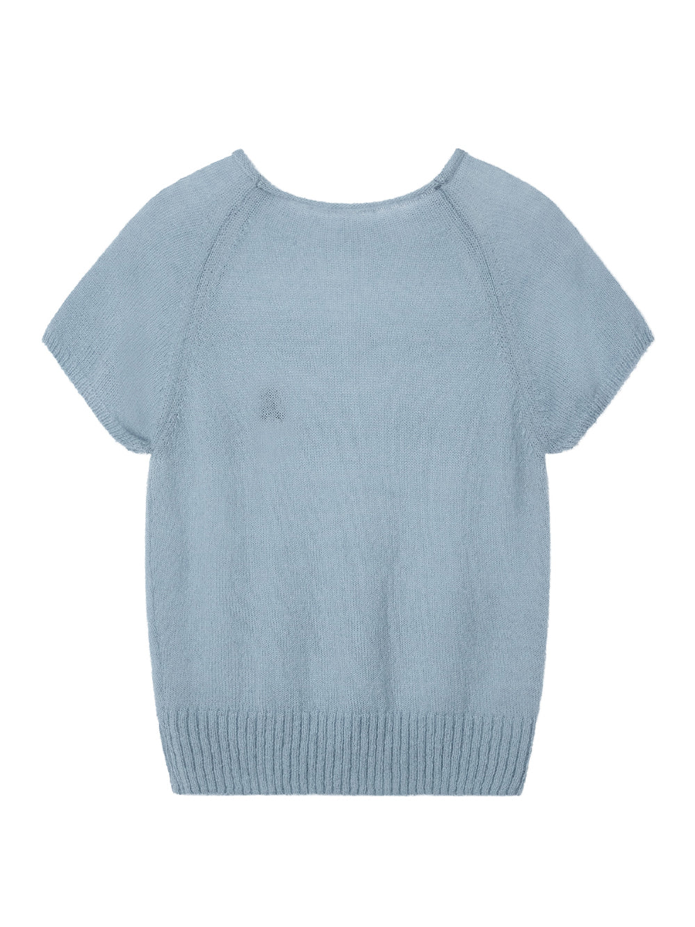 Raglan Half Sleeve Knit Top