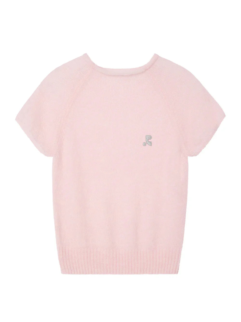 Raglan Half Sleeve Knit Top