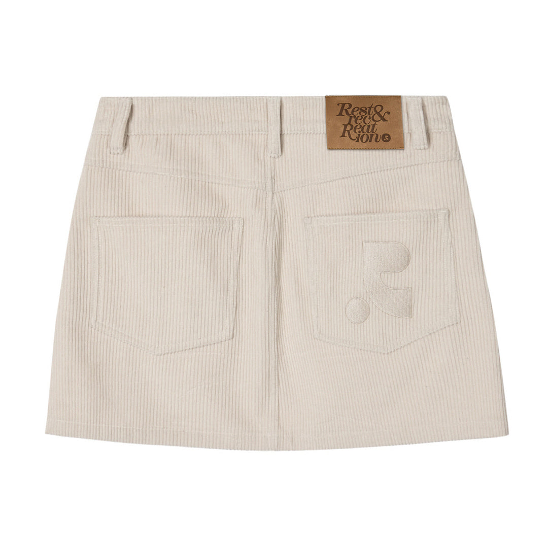 Corduroy Unbalance Skirt