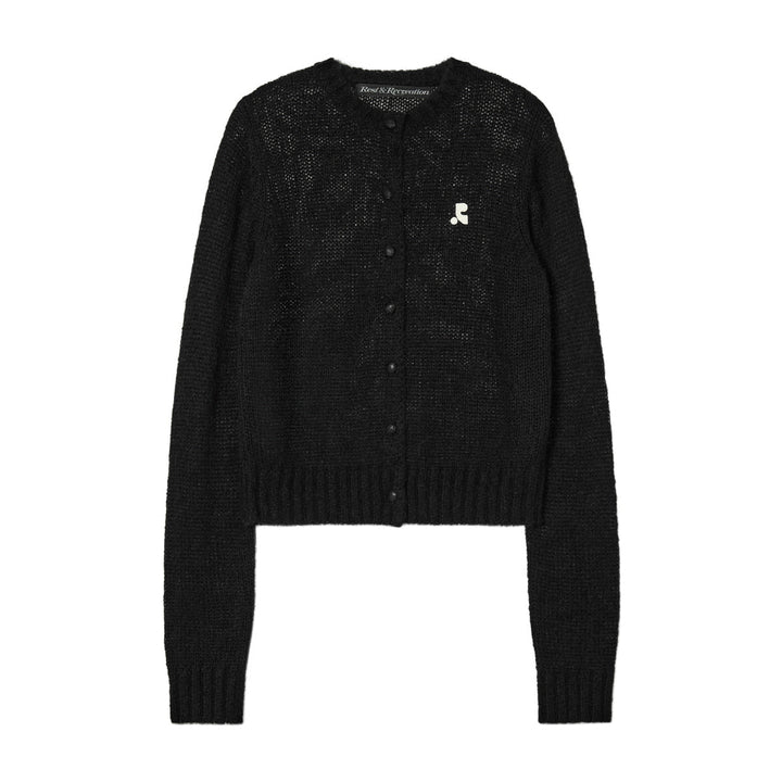 Button Hole Knit Cardigan