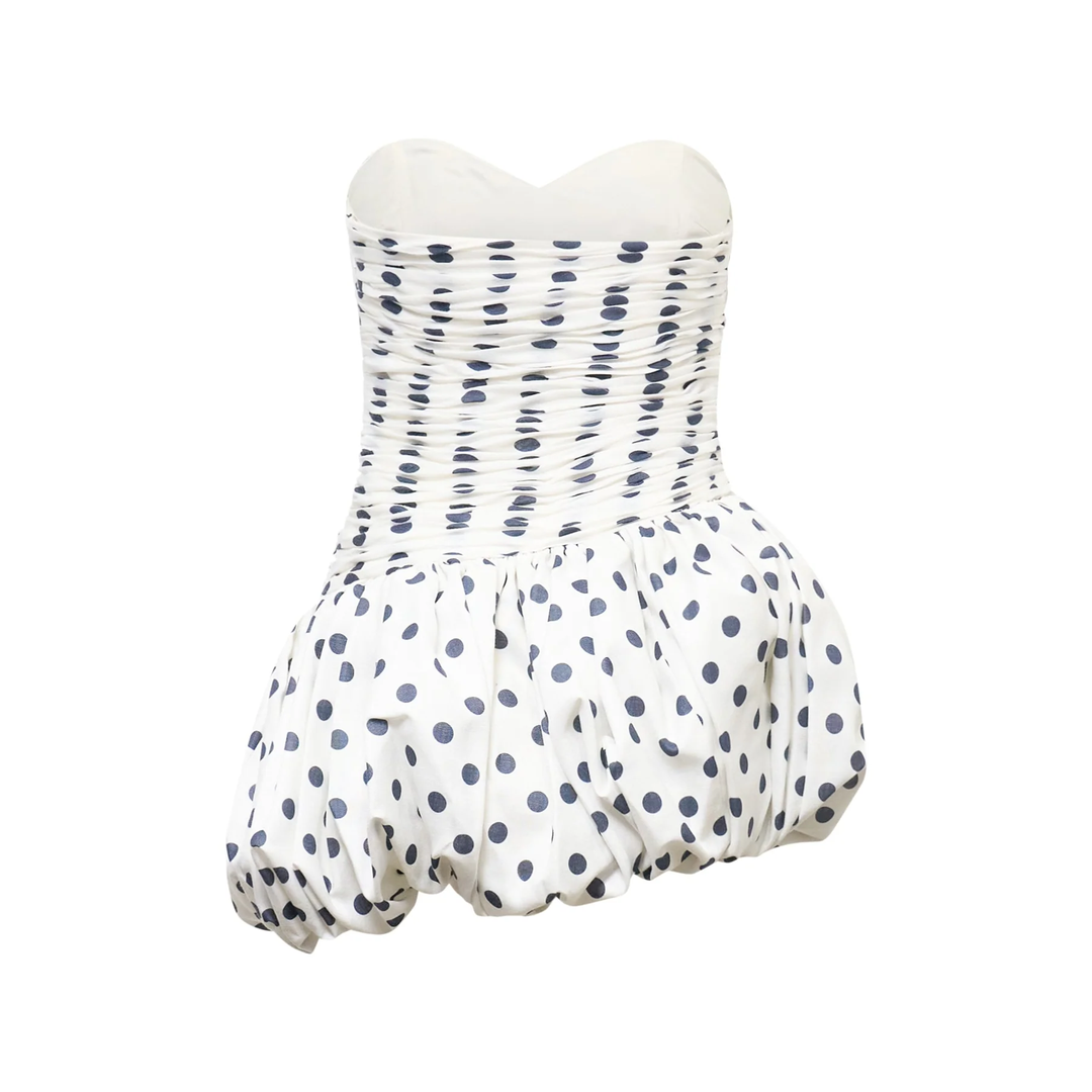 Polka Dot Balloon Mini Dress