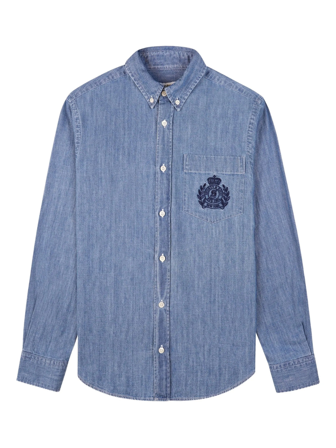 NY Crest Oversized Denim Shirt
