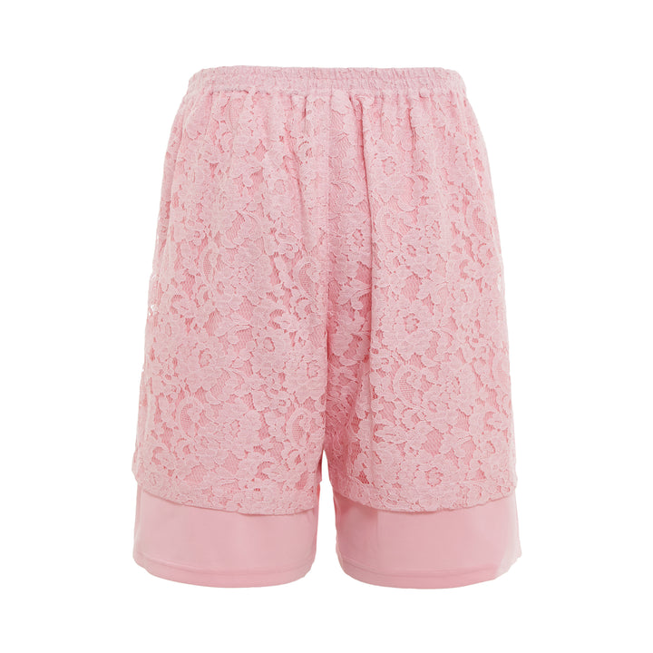 pushBUTTON Pink Lace Combi Jersey Pants – Available at Club 21, Official Retailer in Singapore, Malaysia & Thailand with Global Shipping Online