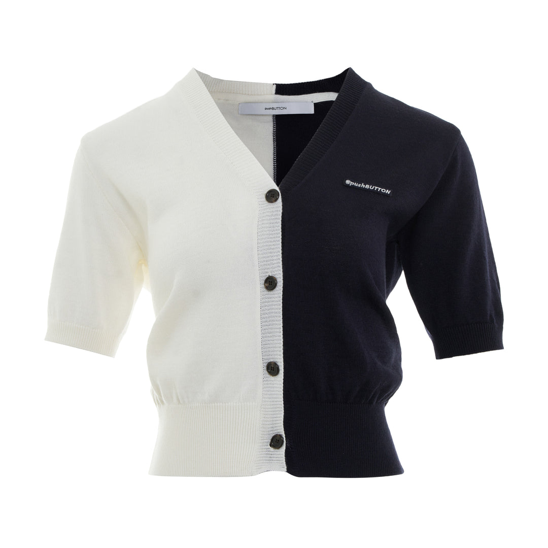 pushBUTTON Contrast Color Cardigan – Available at Club 21, Official Retailer in Singapore, Malaysia & Thailand with Global Shipping Online