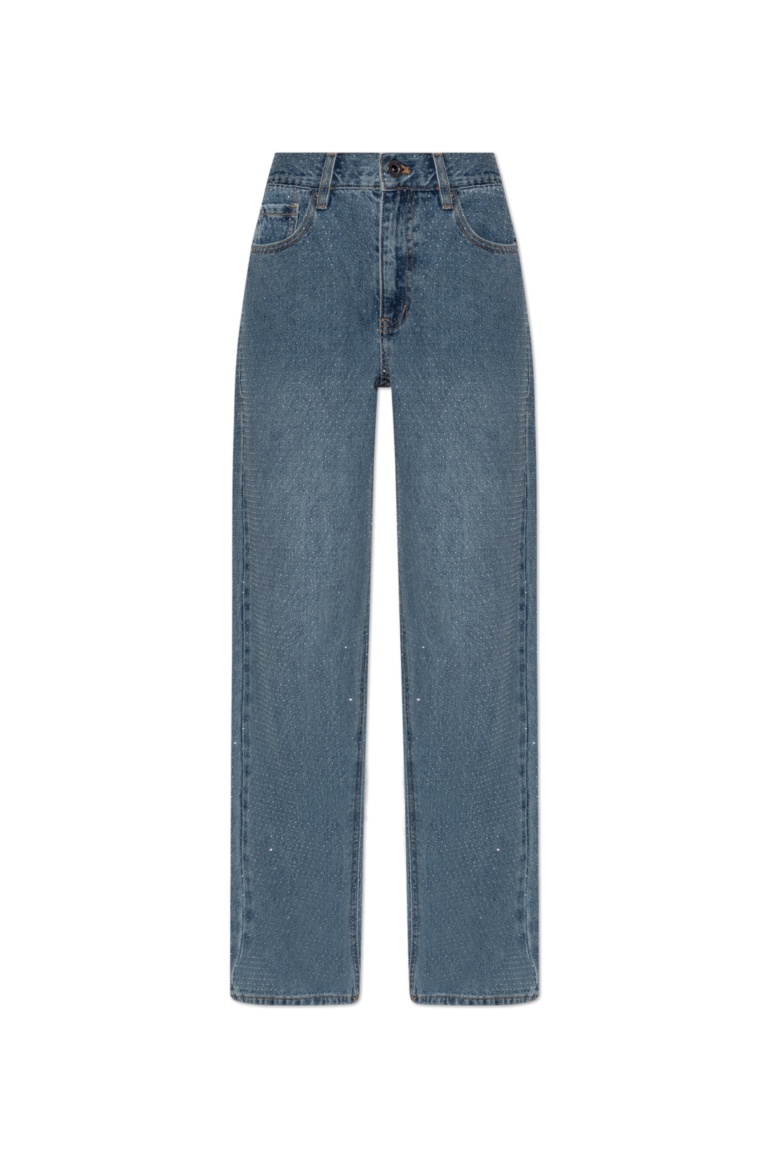 Rhinestone Straight Leg Jeans