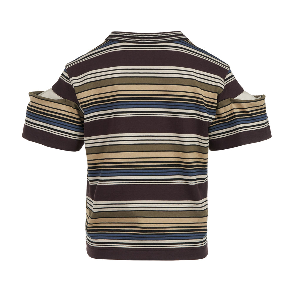 sacai Horizontal Stripe T-Shirt - view 2