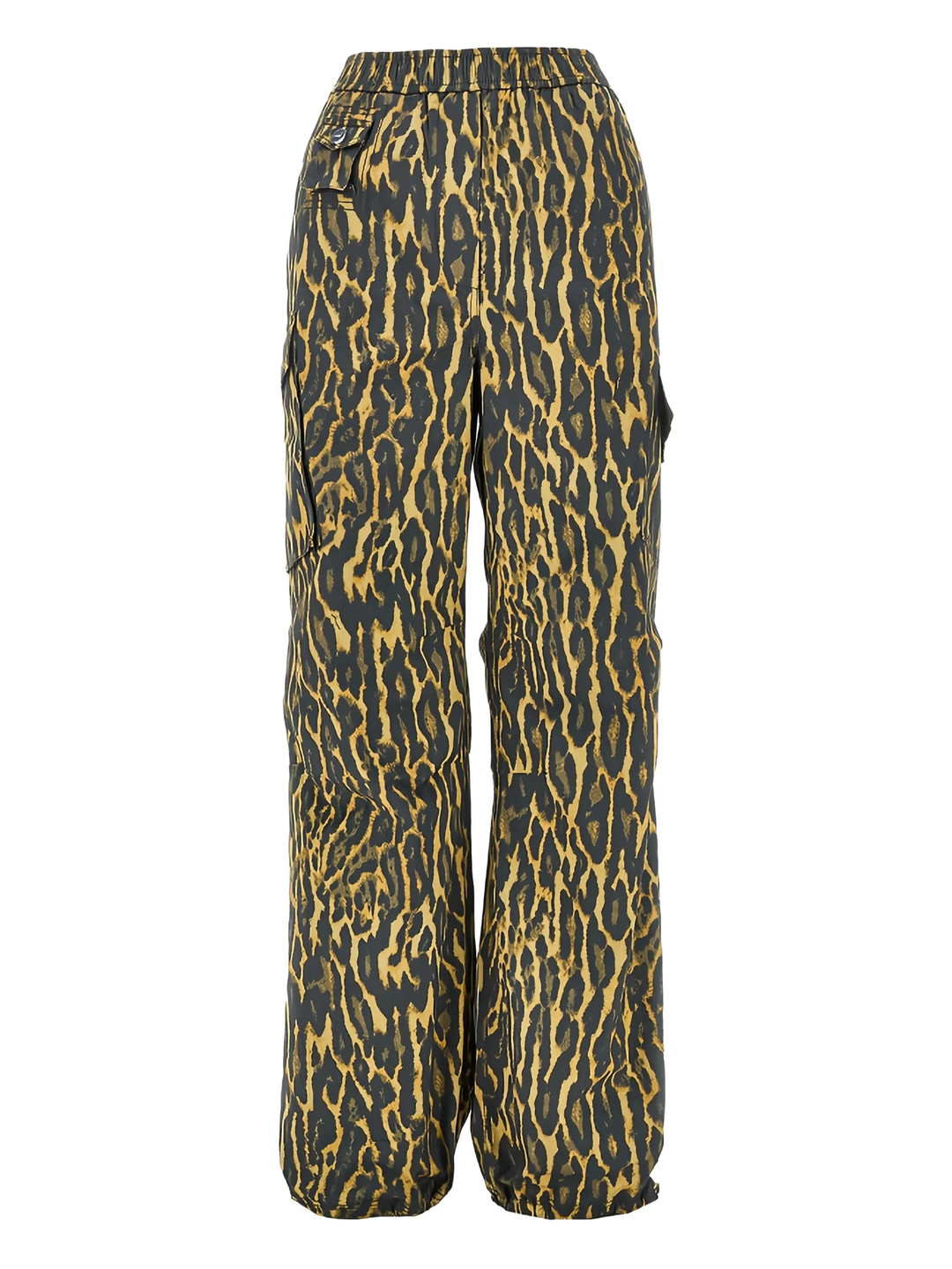Printed Stretch Cotton Cargo Pants