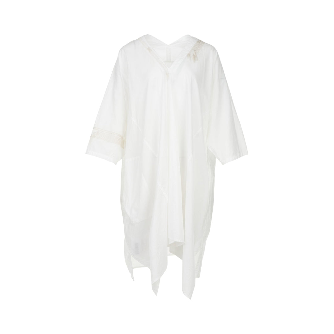 Arranged Sleeve V Neck Dress