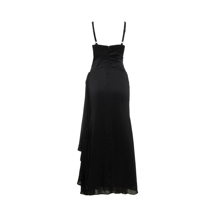 Black Diamante Evening Dress