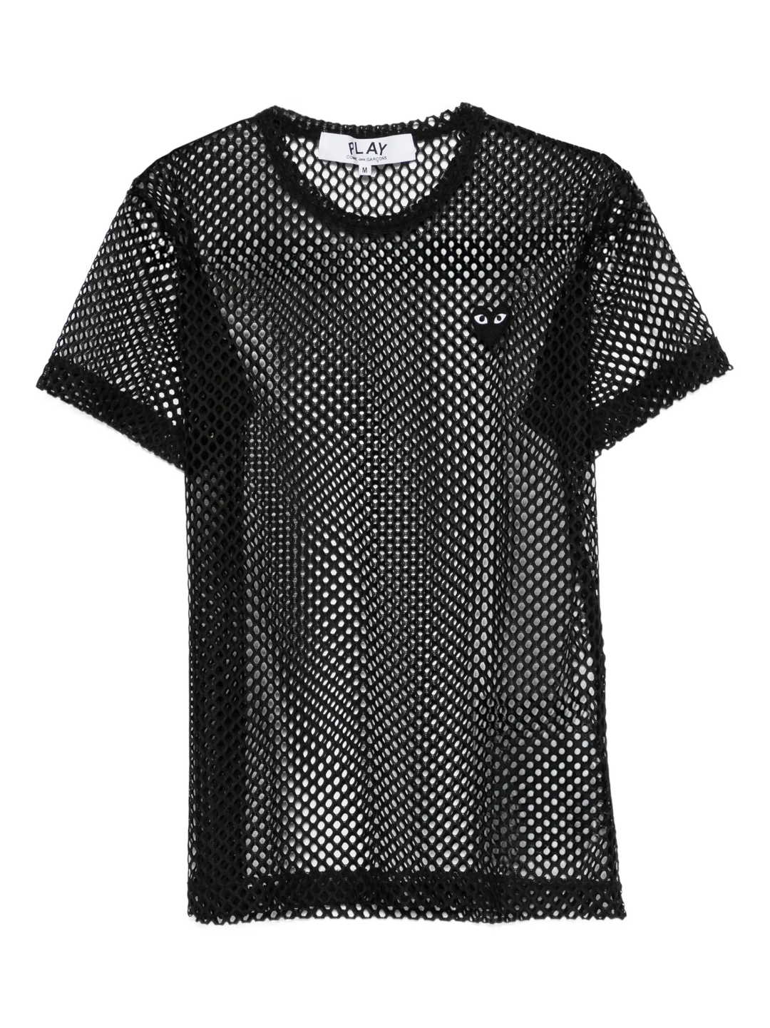 Black Heart Emblem Mesh Tee