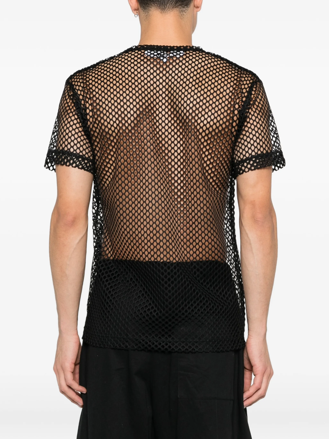 Black Heart Emblem Mesh Tee