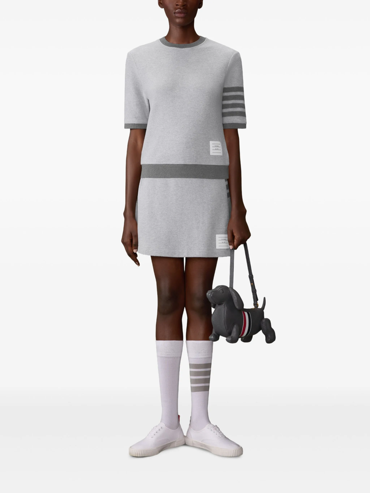 Rib Cuff Tee Textured Pique