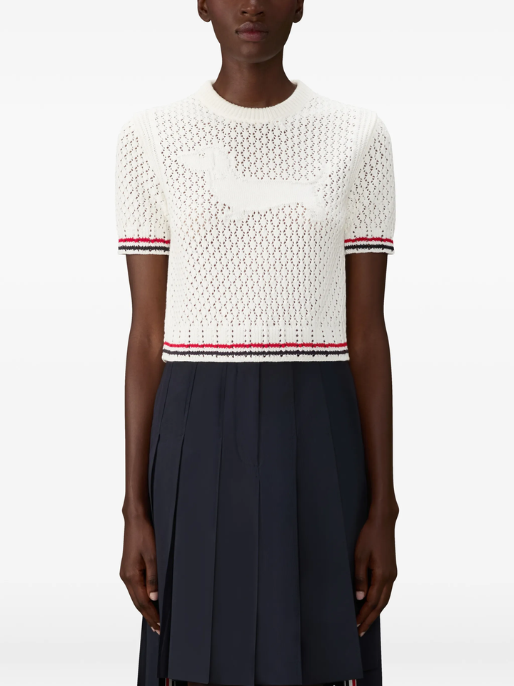 Hector Icon Pointelle Stitch Cardigan