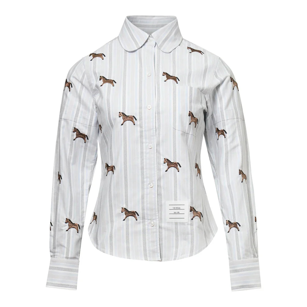 Classic Round Collar Shirt