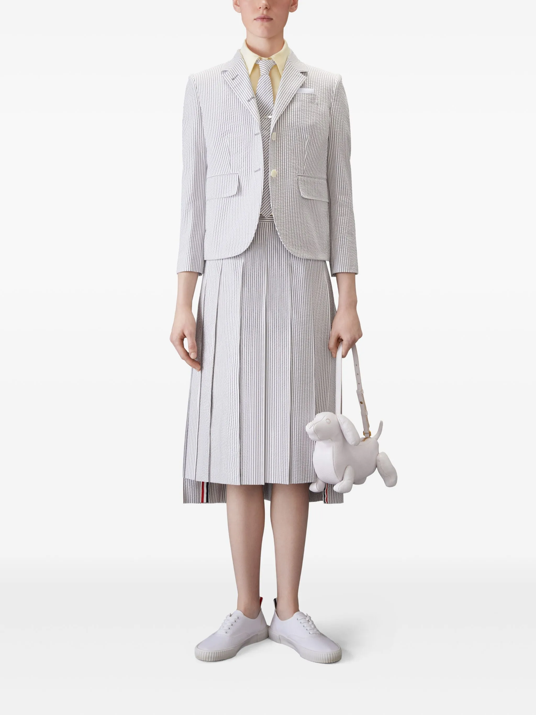 Cropped Point Collar Short Sleeve Shirt