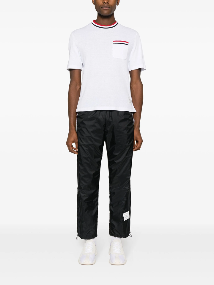 Stripe Racking Stitch Short Sleeve Tee