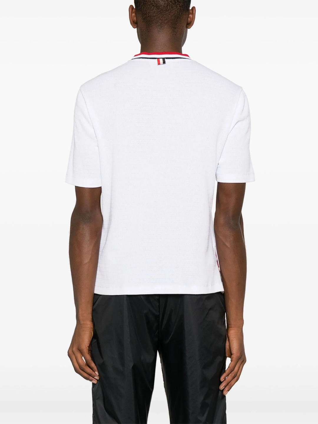 Stripe Racking Stitch Short Sleeve Tee