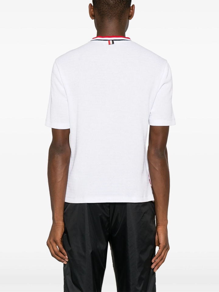 Stripe Racking Stitch Short Sleeve Tee