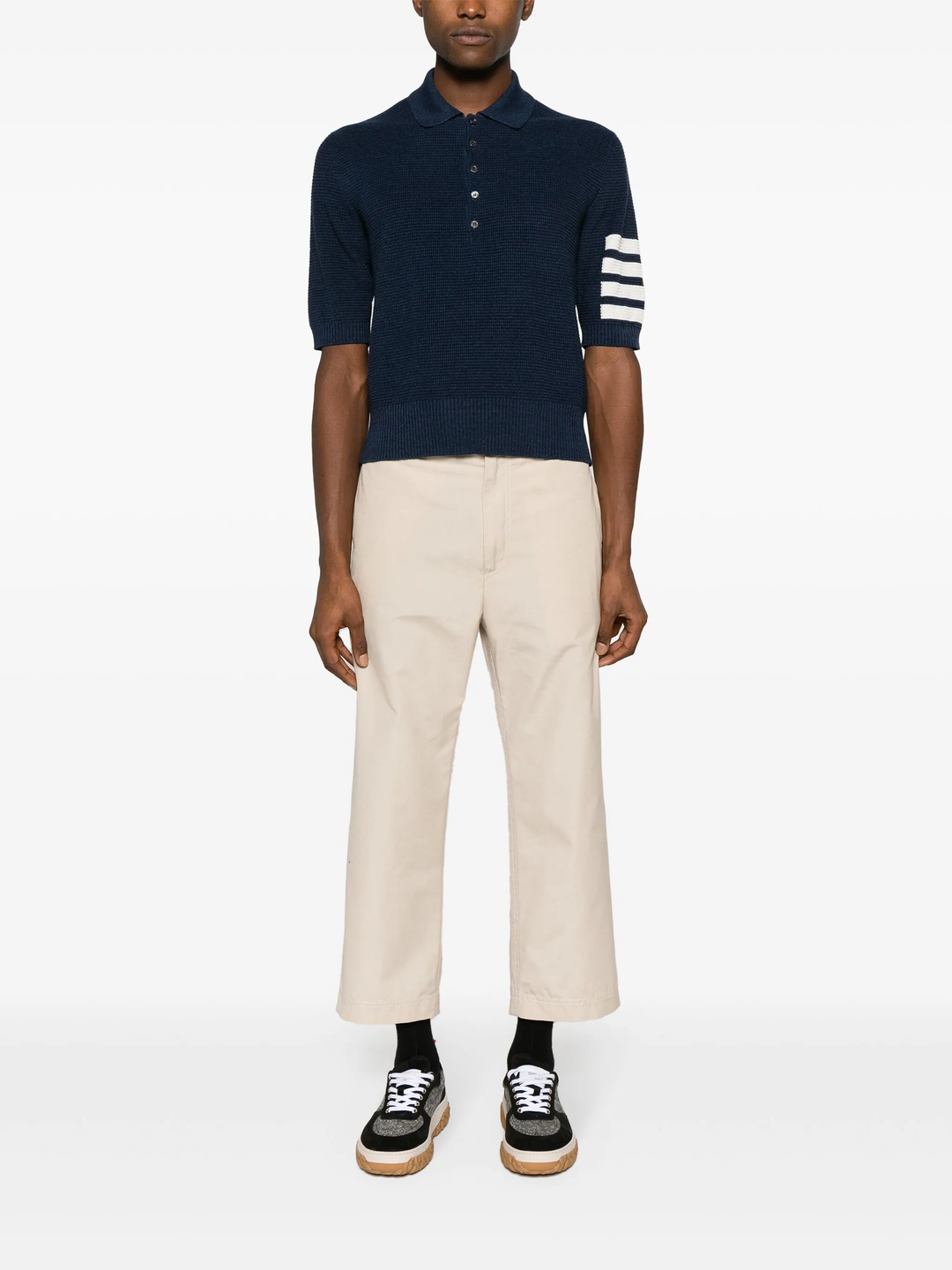 Textured Stitch Relaxed Fit Polo