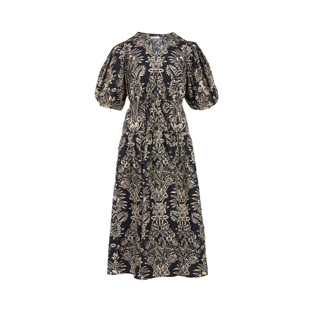 Harriet Puff Sleeve Midi Dress