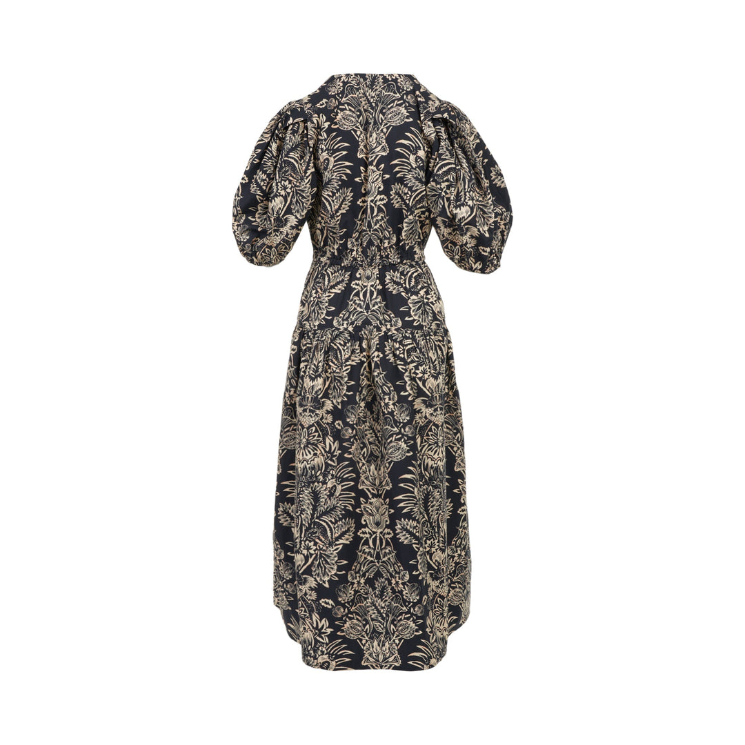 Harriet Puff Sleeve Midi Dress