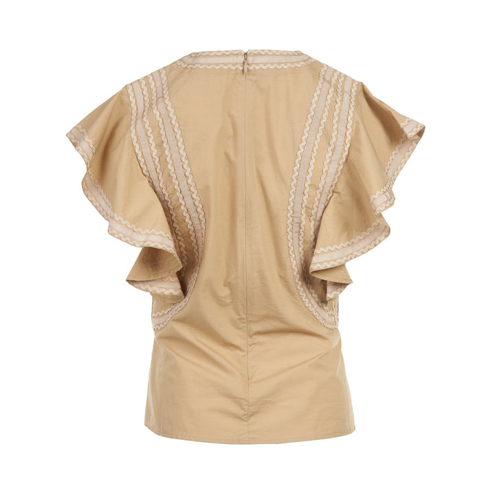 Anora Flutter Sleeve Top